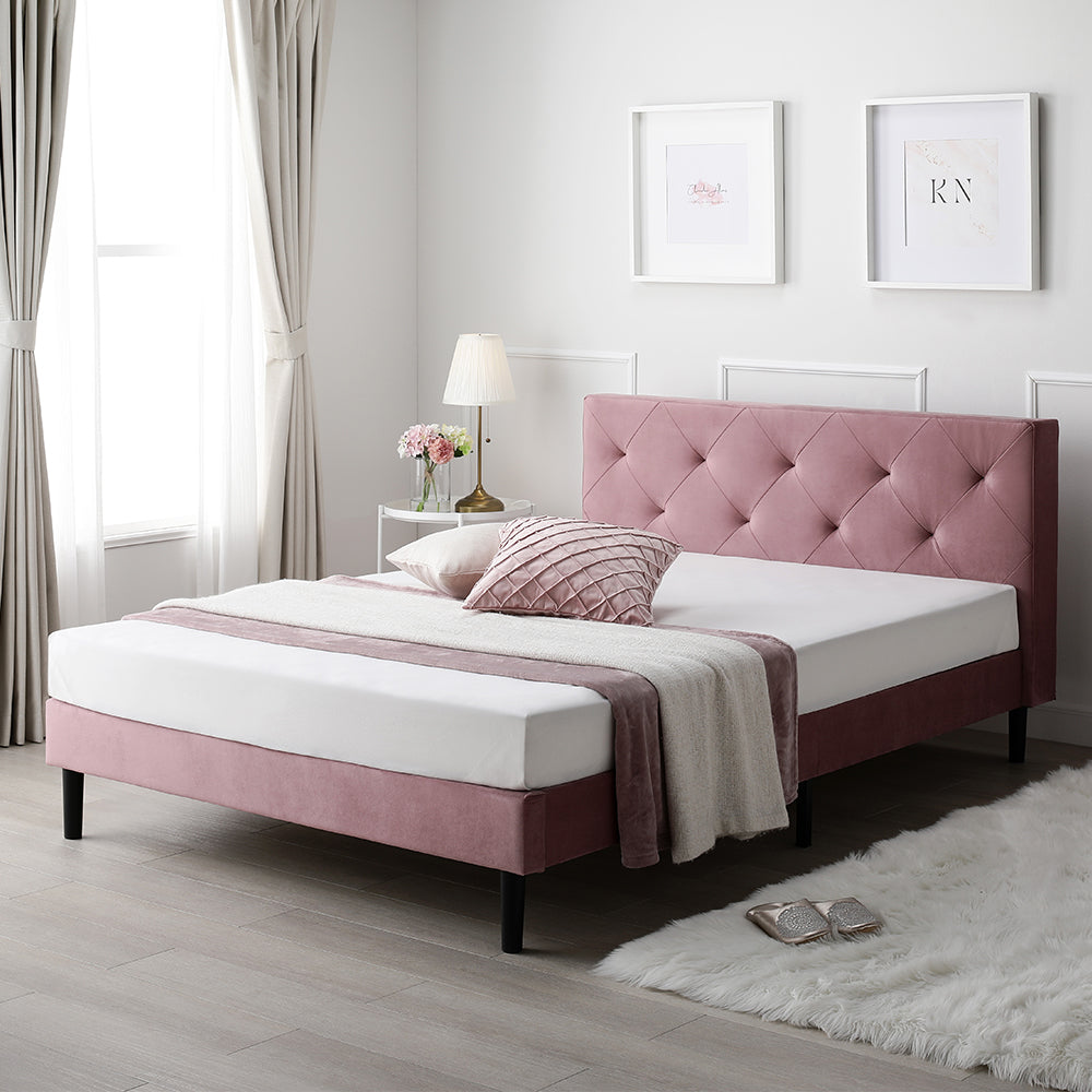 ファブリックベッド 布張り すのこベッド ダイヤキルト『ILONA イロナ