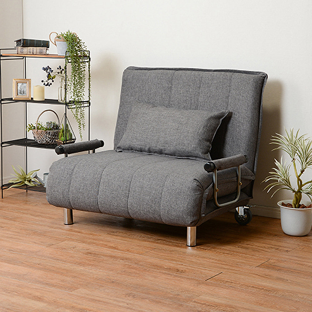 新品 送料込 1台3役 カウチソファ ベッドスタイル3wayソファ 幅120cm