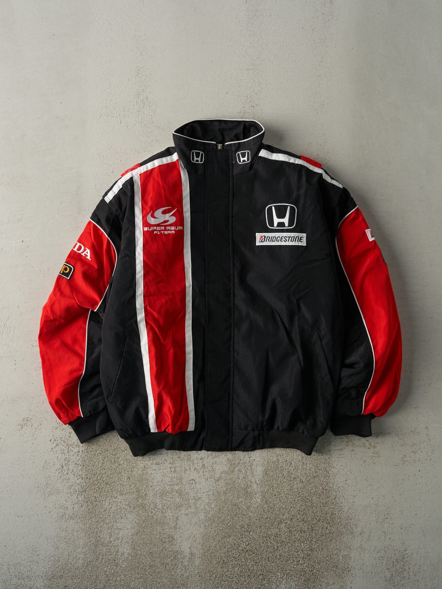 Vintage Y2K Black & Red F-1 Honda Racing Jacket (XXL) – Rebalance