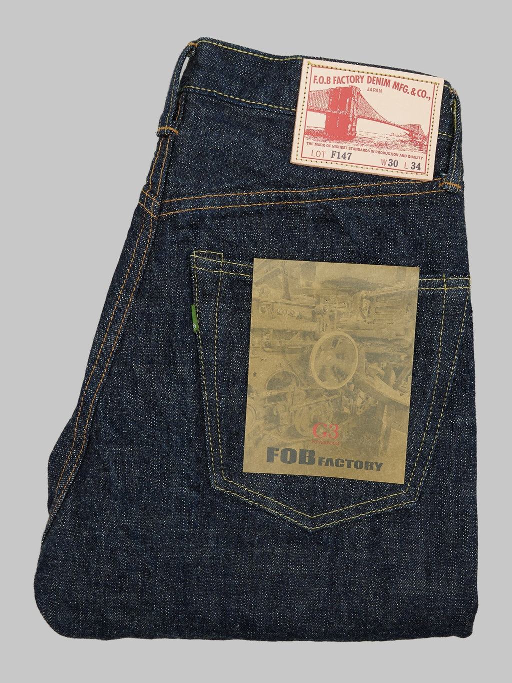 FOB Factory F147 14oz G3 Slim Straight Jeans