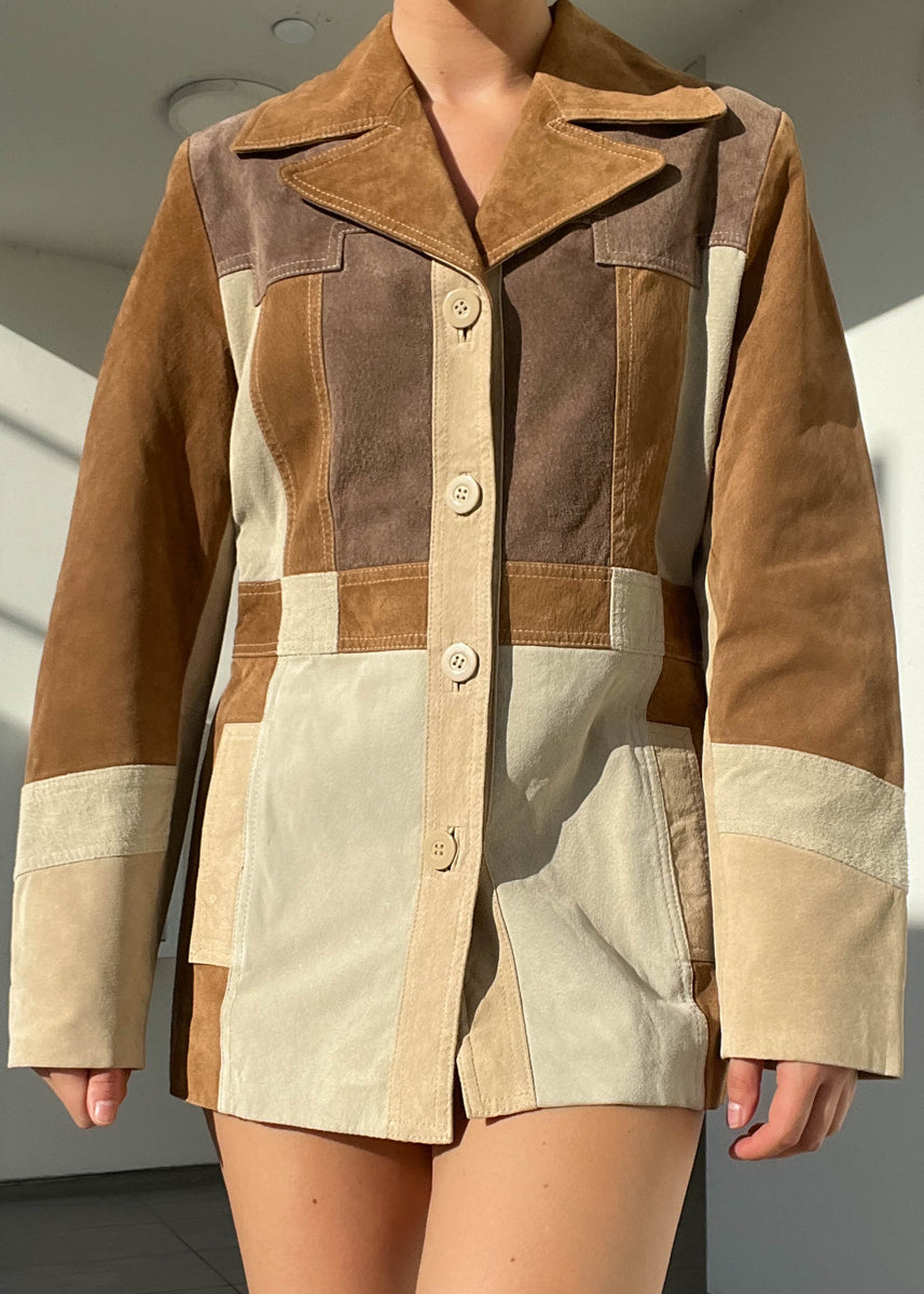 90's Patchwork Suede Jacket (M-L) – Retro and Groovy