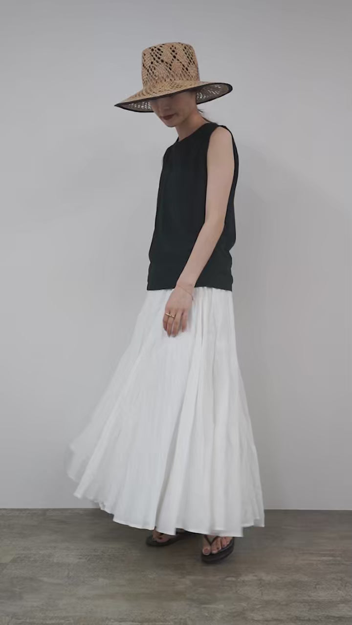 mizuiro ind（ミズイロインド） ボリューム フレア スカート