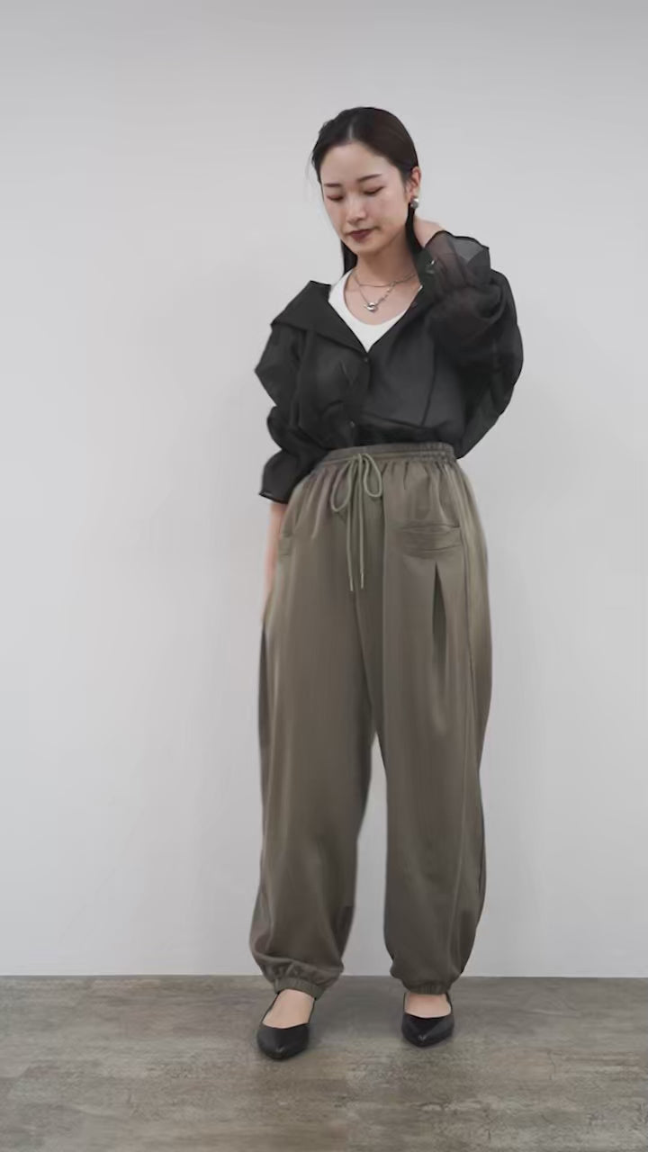 CYAN TOKYO（シアン トーキョー） ワッシャーライン サテン ジョグ