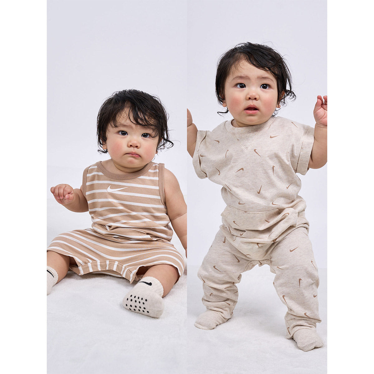 ベビー(80-90cm) ロンパース NIKE(ナイキ) NKN ESSENTIALS TANK SS 2PK