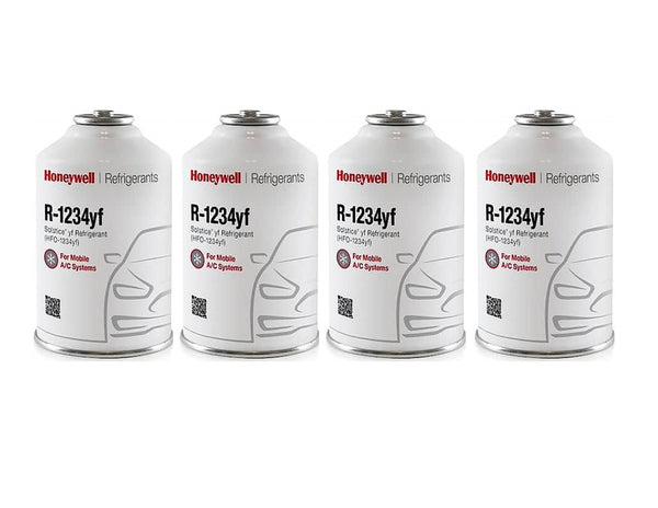 R-1234YF Can 8oz Refrigerant Honeywell MADE IN USA (4 Freon Cans