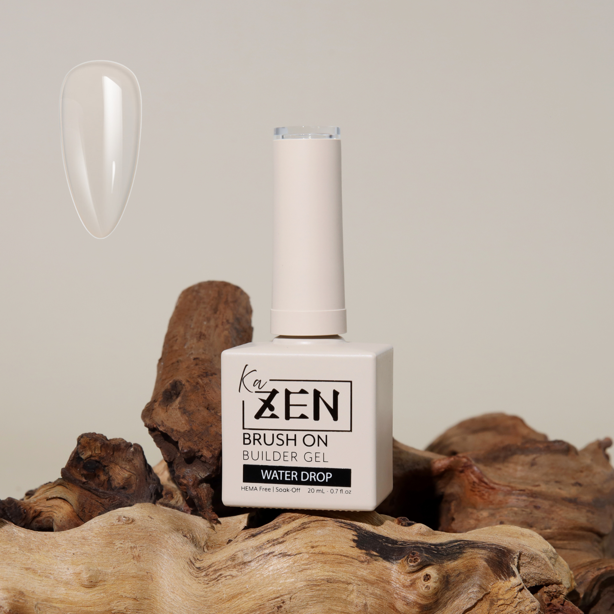 KaZEN | Brush-on Builder Gel - Water Drop (Clear) – Nailsjobs by Zurno