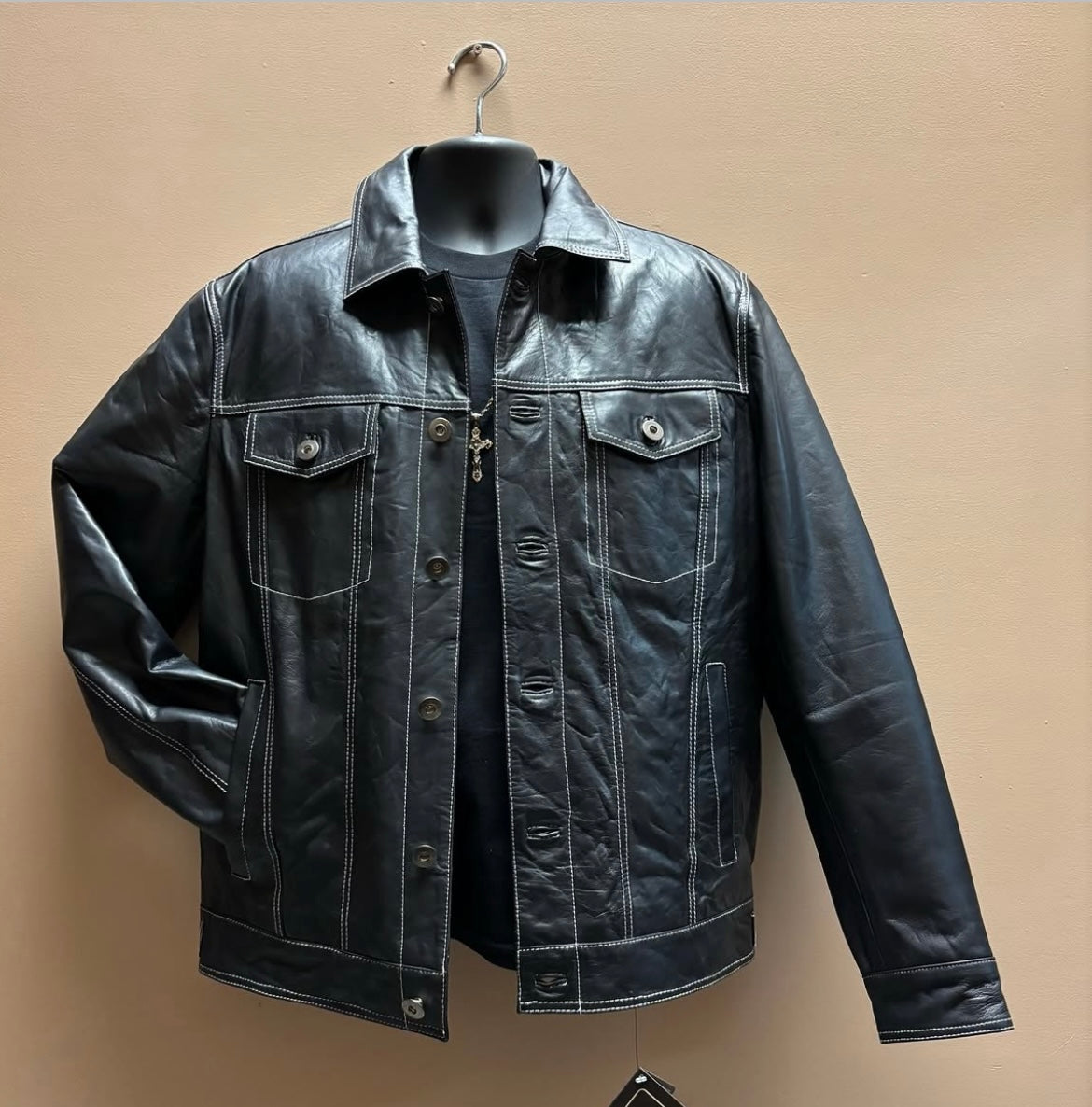 Marlboro Black - Leather Jacket – Zapateria Alberto Western Wear