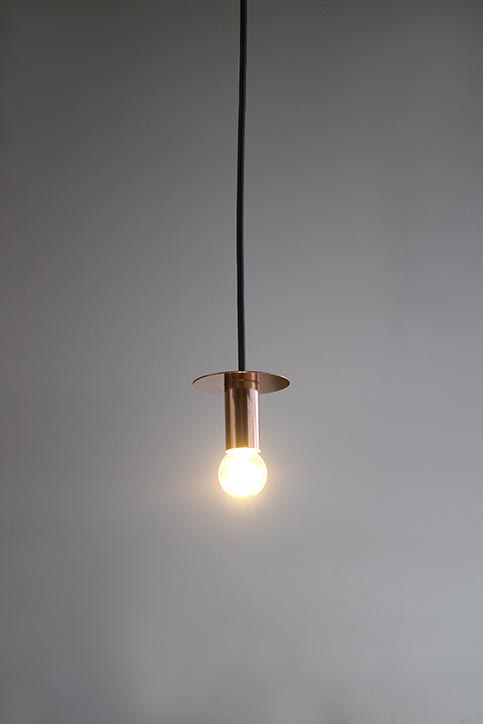 P2PCL-co/銅 ペンダントライト LED球付き taiga lamp 銅 BOWLER | 照明