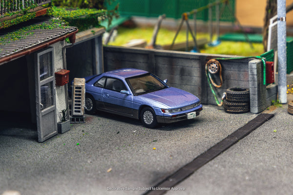J Collection 1/64 Nissan Silvia S13 Blue/Grey - GLOBAL64 – Tarmac