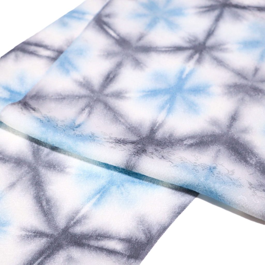 雪花絞り帯揚げ │辻が花染め工房 絵絞庵