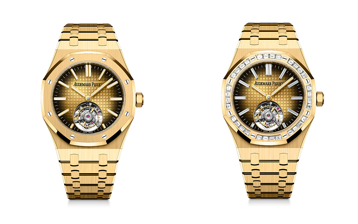 オーデマ ピゲの「ロイヤル オーク フライング トゥールビヨン」より