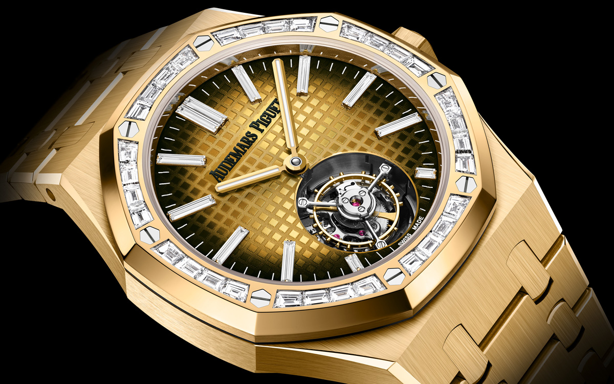オーデマ ピゲの「ロイヤル オーク フライング トゥールビヨン」より