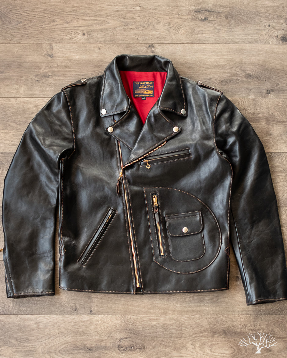The Flat Head - FN-LJ-HW004 - Horsehide Double Rider's Leather
