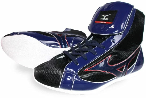 Mizuno Low-Cut Boxing Shoes - Black · Navy · Red – WJapan Boxing