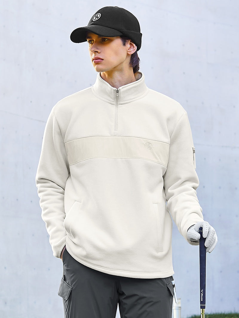 XEXYMENS XGMHZ02J3 フリース ハーフジップアップ 長袖