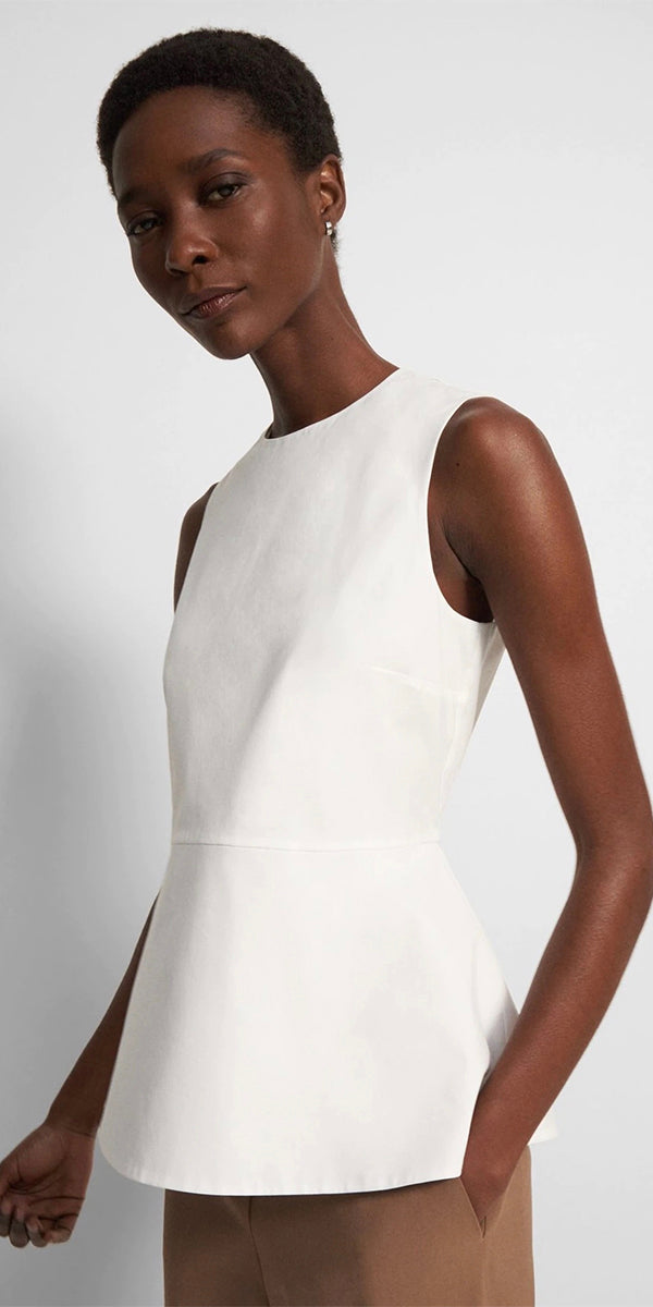 Theory Sleeveless Peplum Top – ACO Double Bay