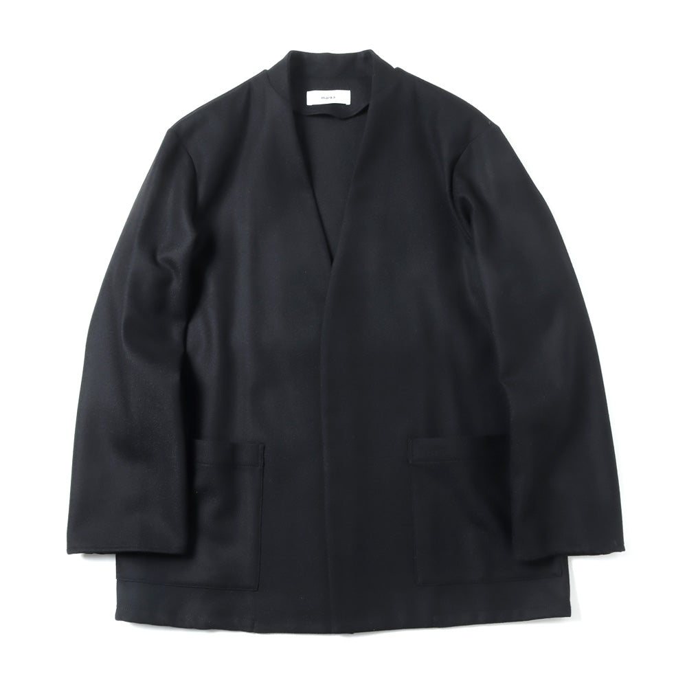marka(マーカ) - LAPELLESS SHIRT JACKET WOOL FLANNEL – Area