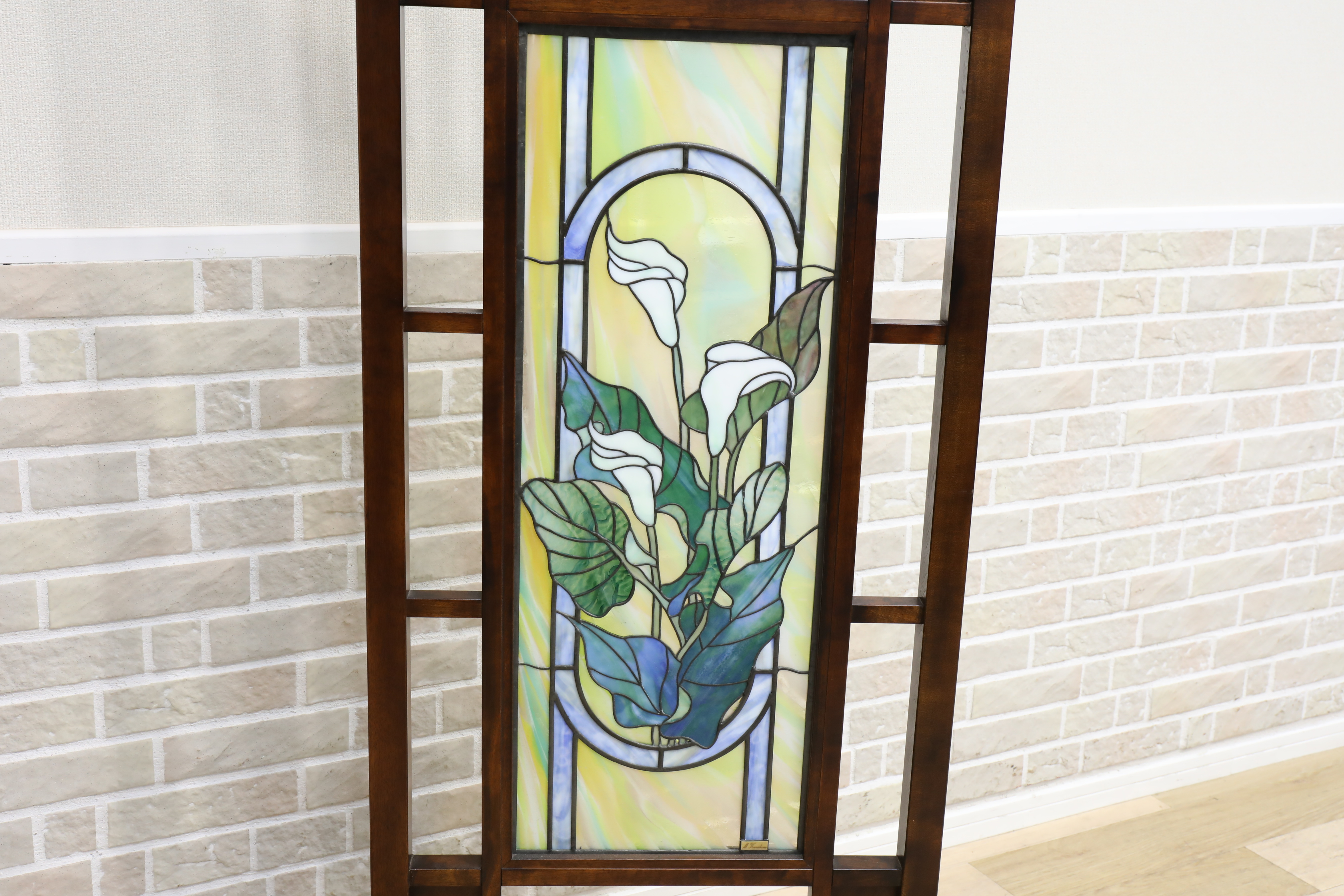 D1208】川島ステンドグラス工房 衝立 パーティション | サークルワン