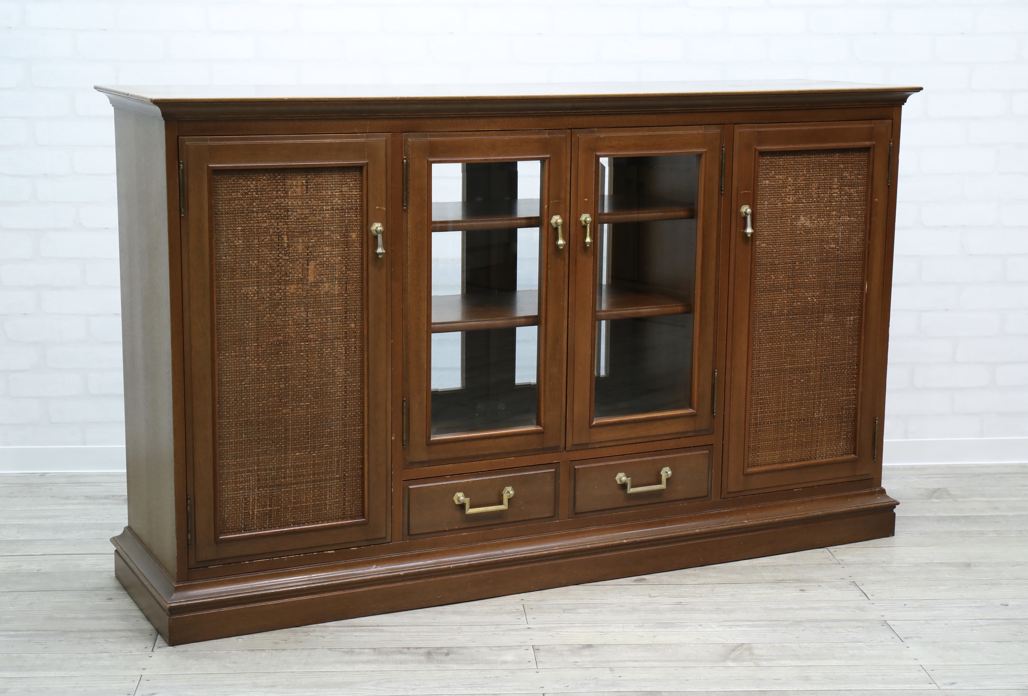 D1201】マルニ 両面サイドボード 地中海シリーズ キャビネット