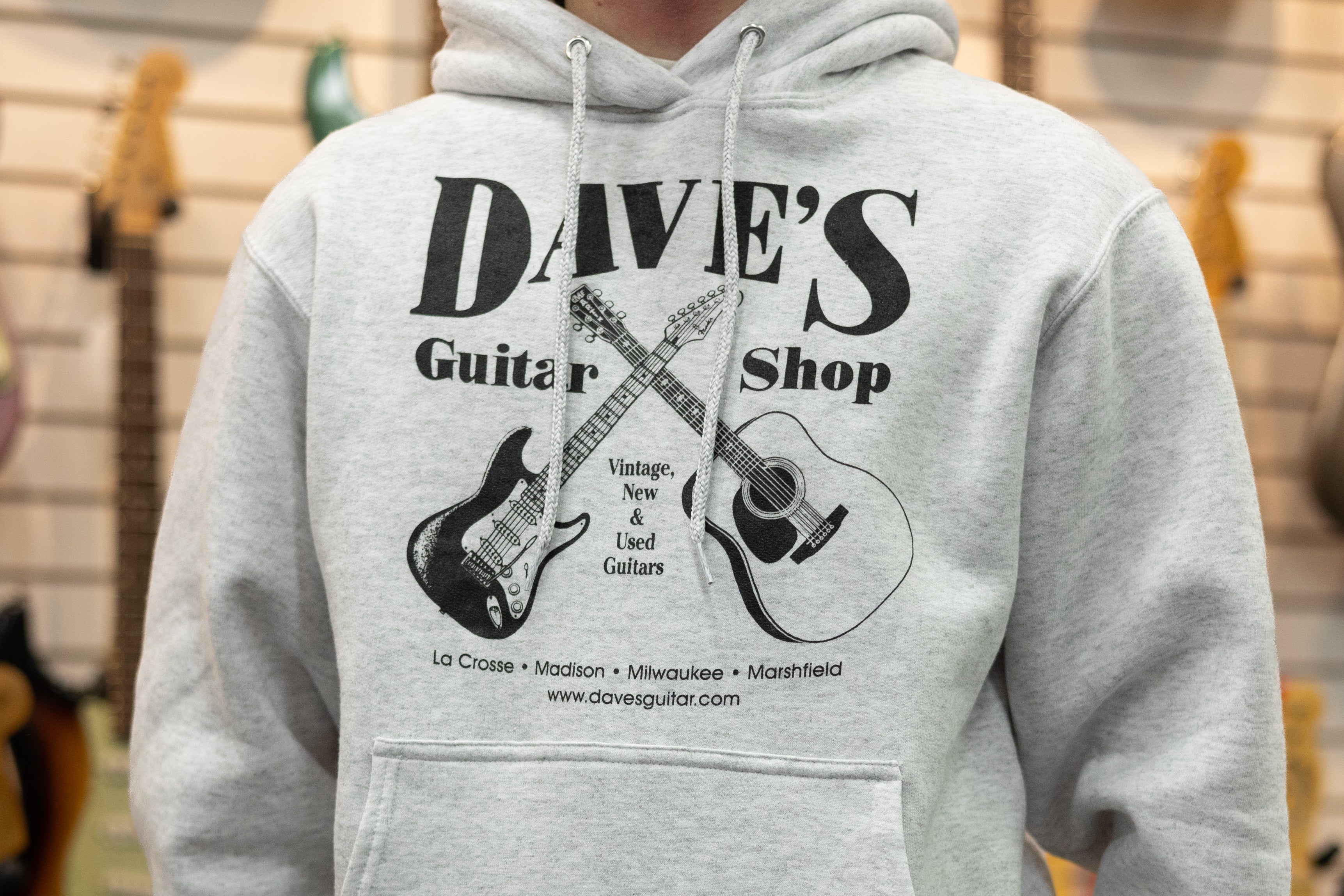 Original Hoodie - Ash Grey – Dave's Guitar Shop