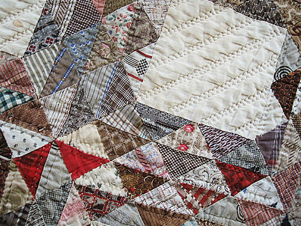 ヴィンテージキルトオーシャンウェーブ♡クリヴキルト.アンティーク