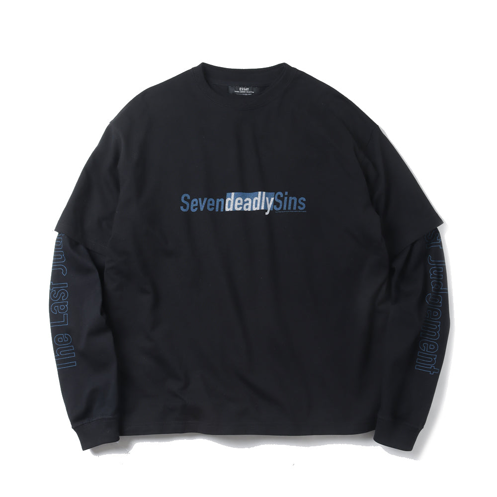 ESSAY(エッセイ)LAYERED OVERSIZE LONG T-SHIRT (ES20TS-01) | ESSAY