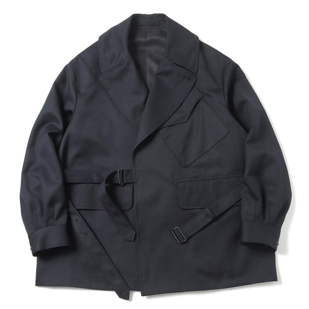 blurhms (ブラームス)】Wool Mohair Motorcycle Jacket (BHS23F012Mo