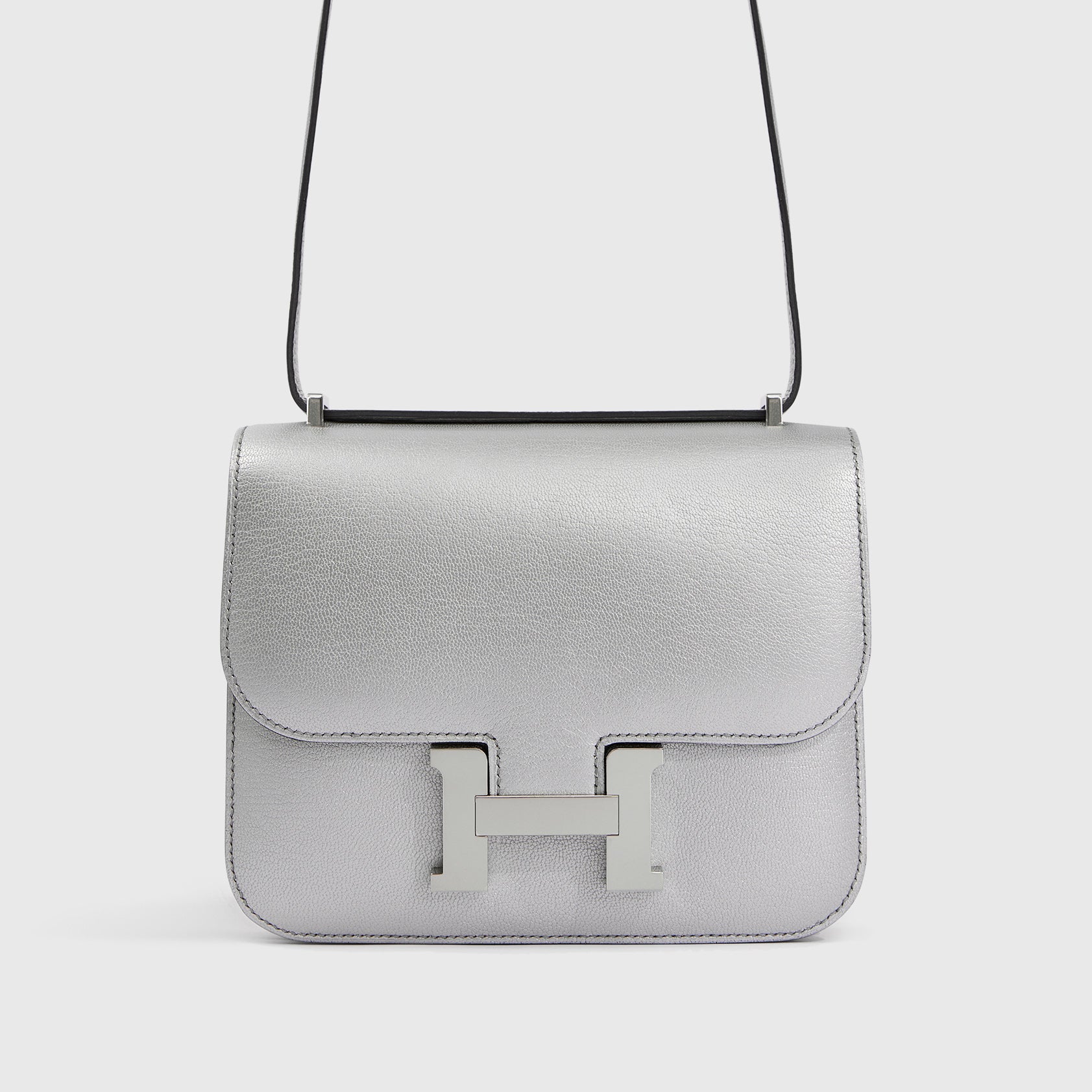 Hermès Constance 18 Chamkilight Chevre Gris Argente Palladium Hardware