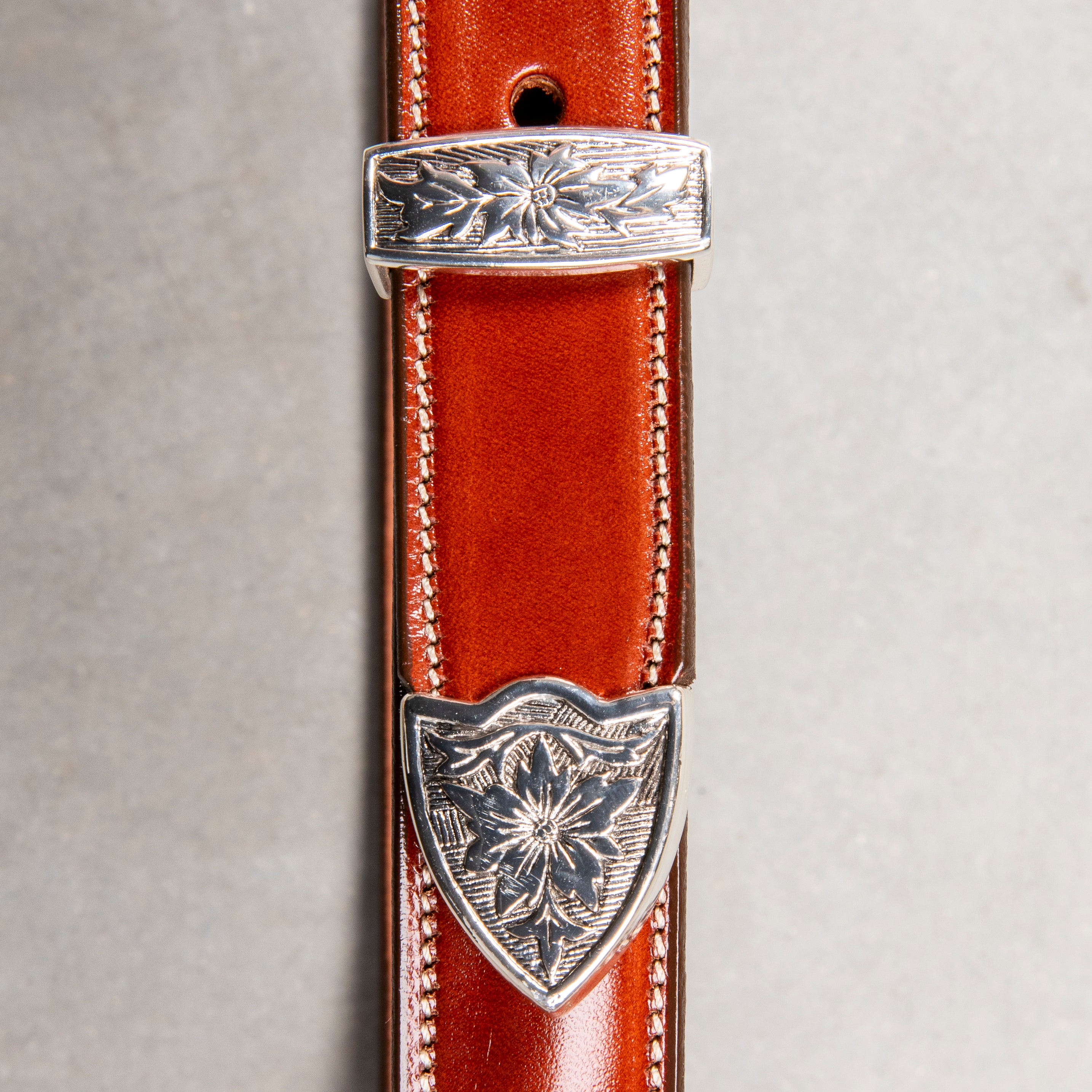 Tory Leather x Frans Boone Western Bridle Leather Belt 1″ Oakbark