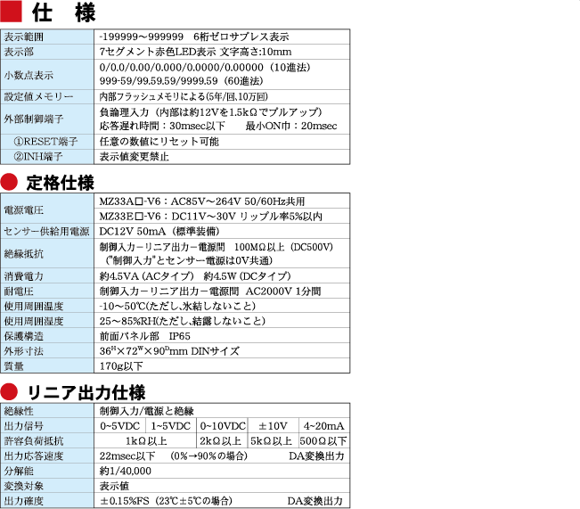 MZ33-V6 | ヘニックス株式会社