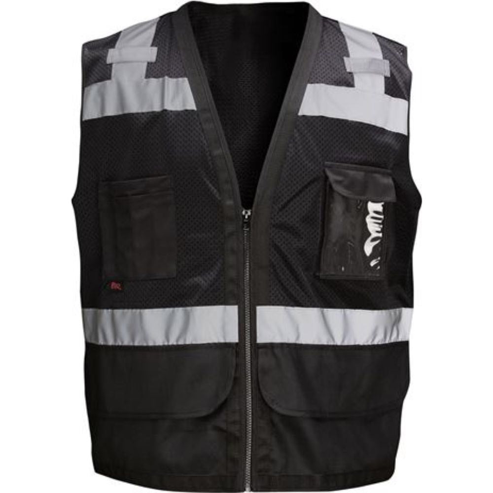 GSS 1205 Heavy Duty Black Safety Vest | Hi-Viz.com