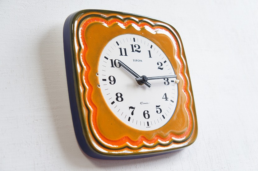 HOMEWARD [ホームワード] / ドイツ製 ヴィンテージ陶器製ウォールクロック