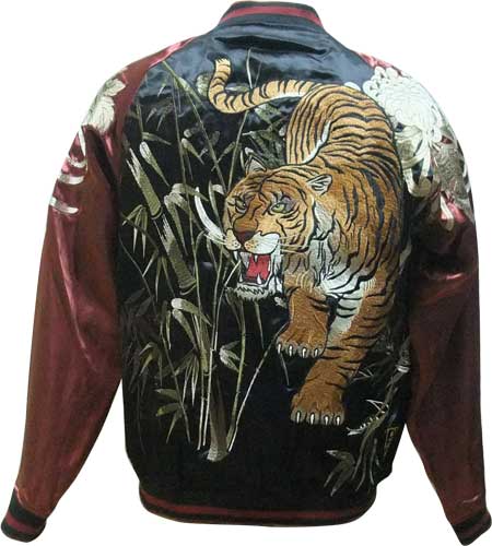 絡繰魂 からくりたましい スカジャン トラ 虎 花