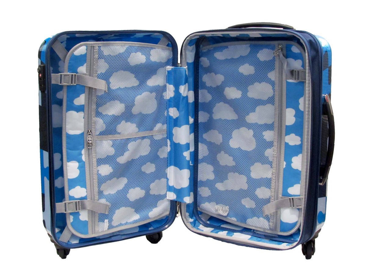 かわいい？かっこいい？おしゃれなパズル柄 マチ幅拡張型 ジッパー