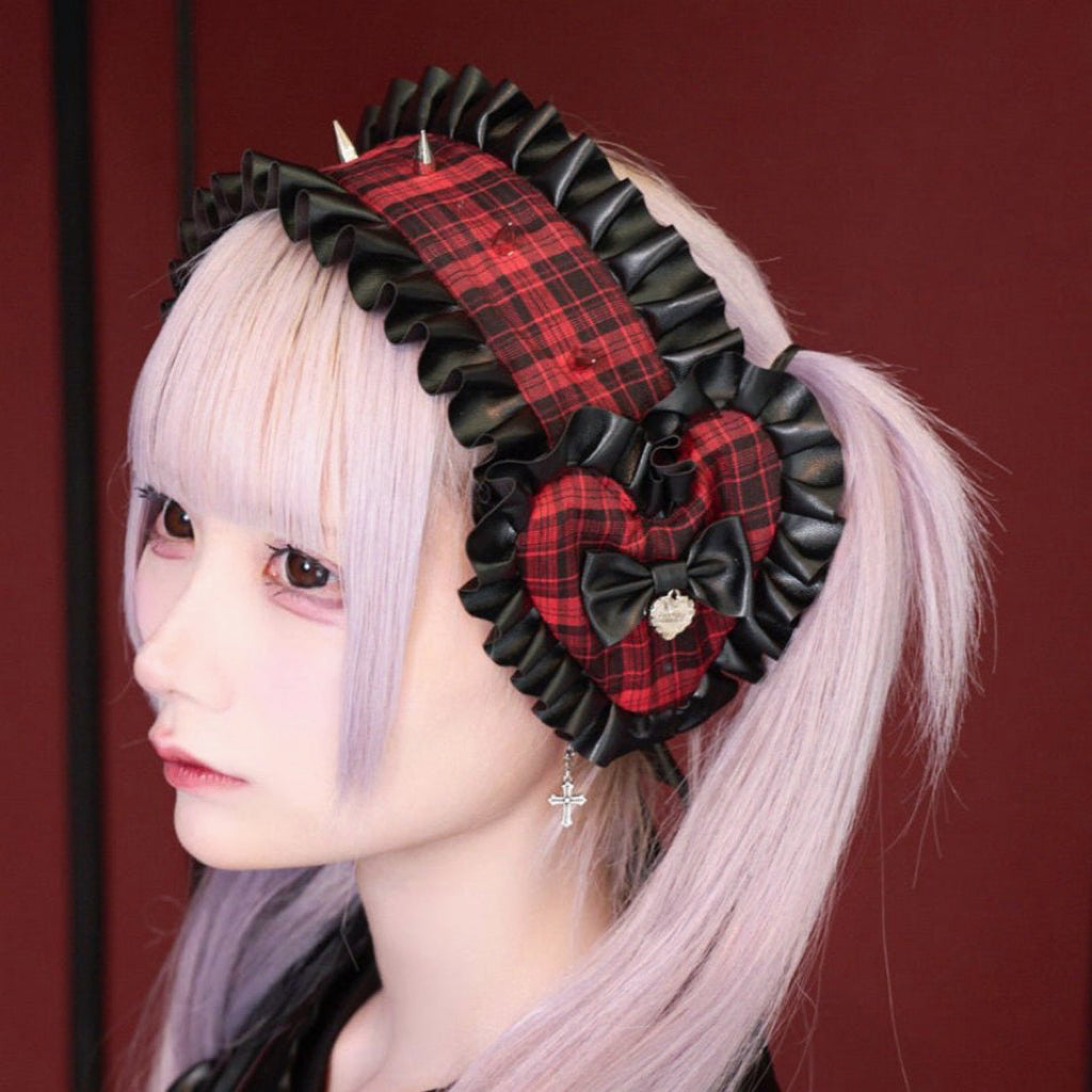 mine》レザーハート ヘッドドレス- LAFARY ONLINE