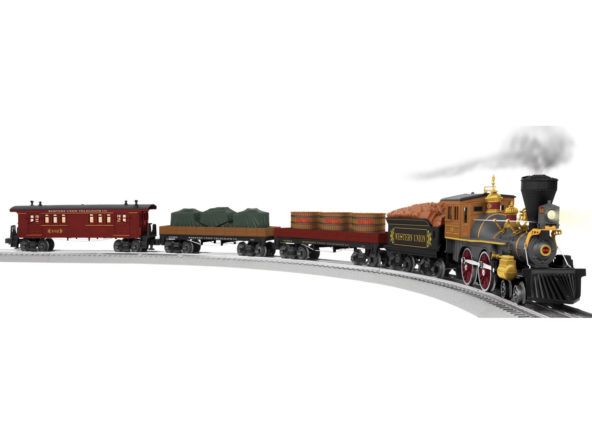 Western Union Telegraph LionChief General Freight Set