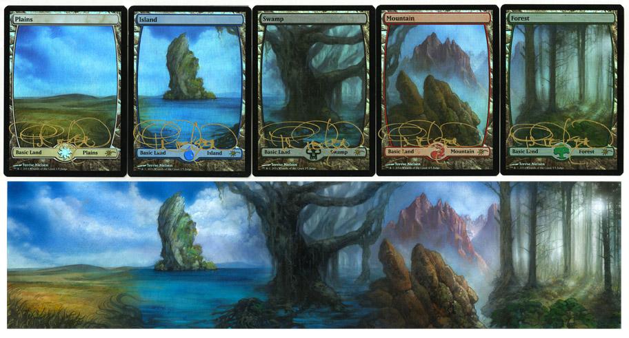Judge Foil Full Art Lands by Terese Nielsen