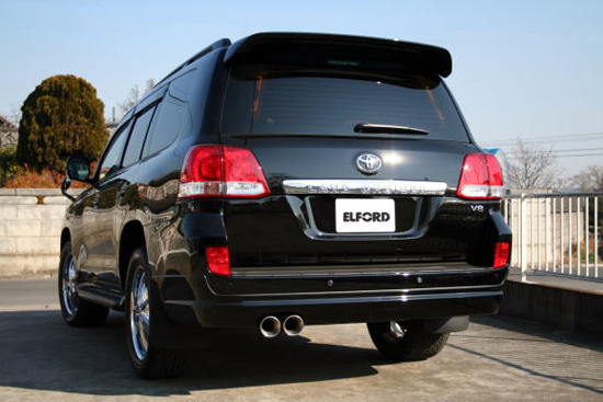 エルフォード スプリットマフラー ランクル200 4.7L 2UZ-FE 明和⁄エル