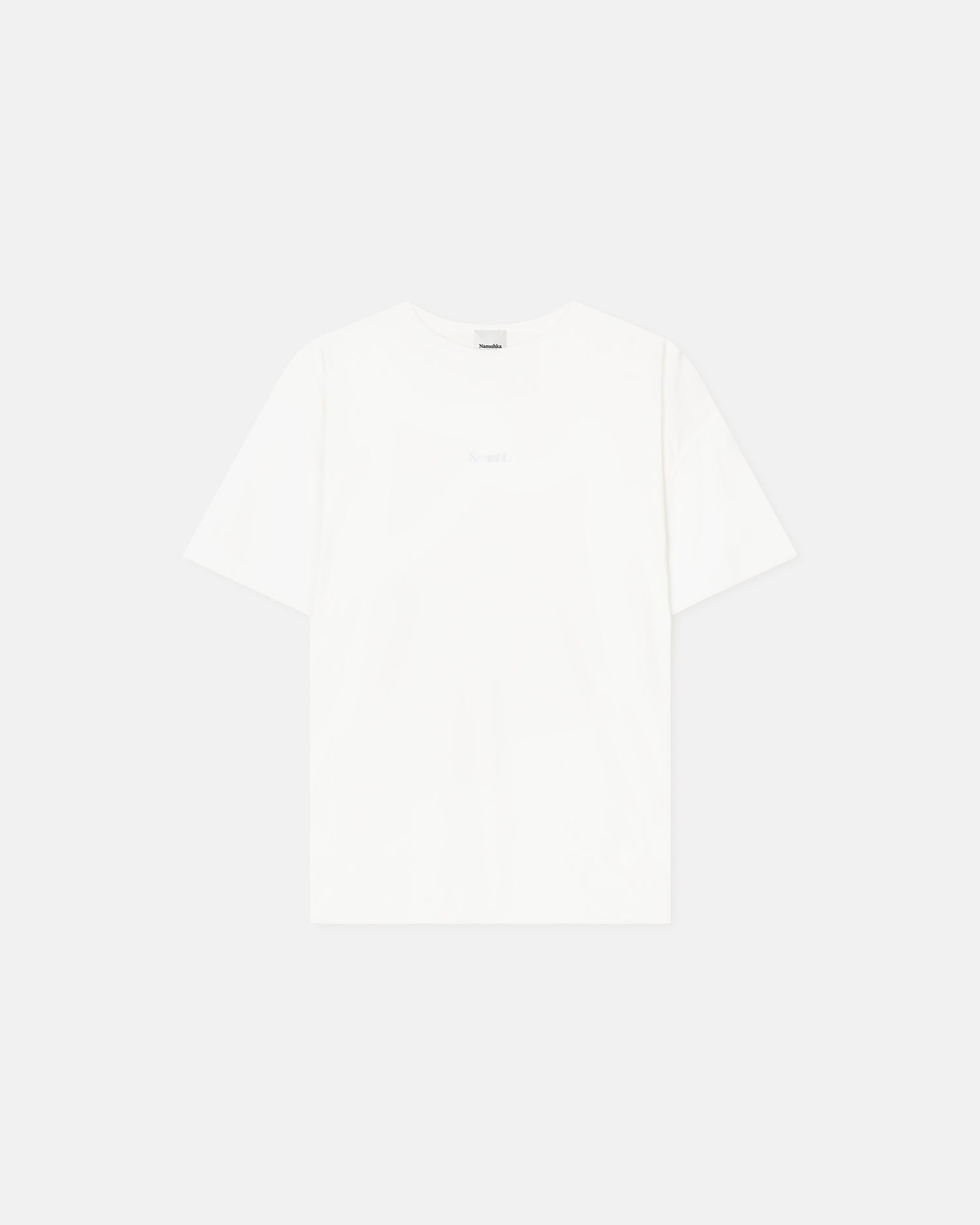 Reece - Embroidered Cotton-Jersey T-Shirt - Off White – Nanushka