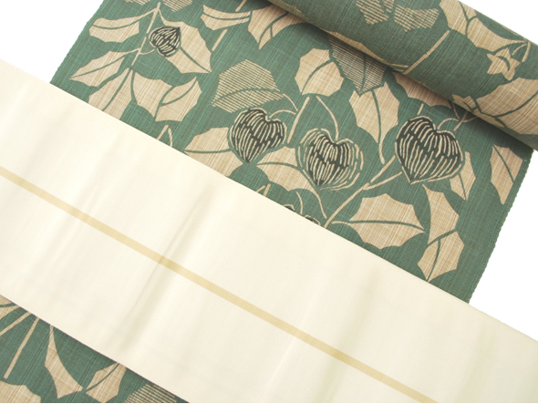 竺仙 奥州小紋浴衣(鬼灯) | 商品紹介 | 染と織たかはし