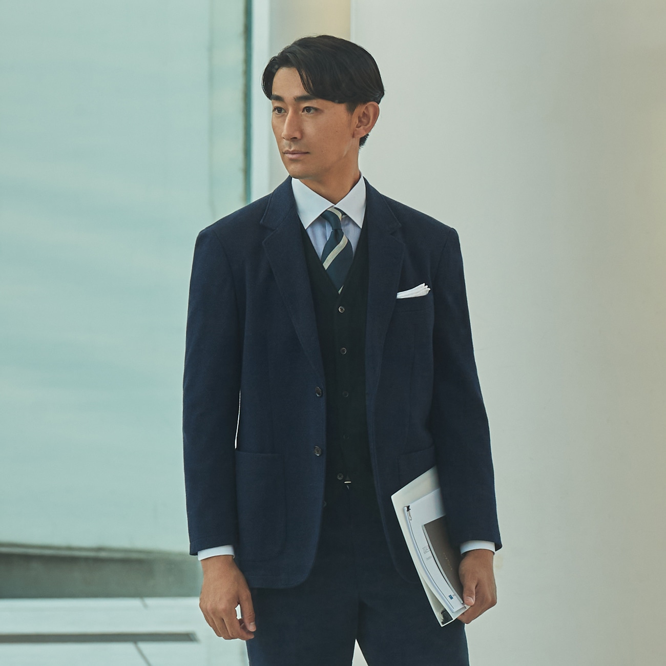 アウトレット]THE THIRD SUITSジャケット 尾州 無地|O45_5FF4R23