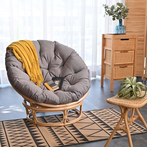 送料無料】ラタン パパサンチェア(パラボラチェア)／ナチュラル