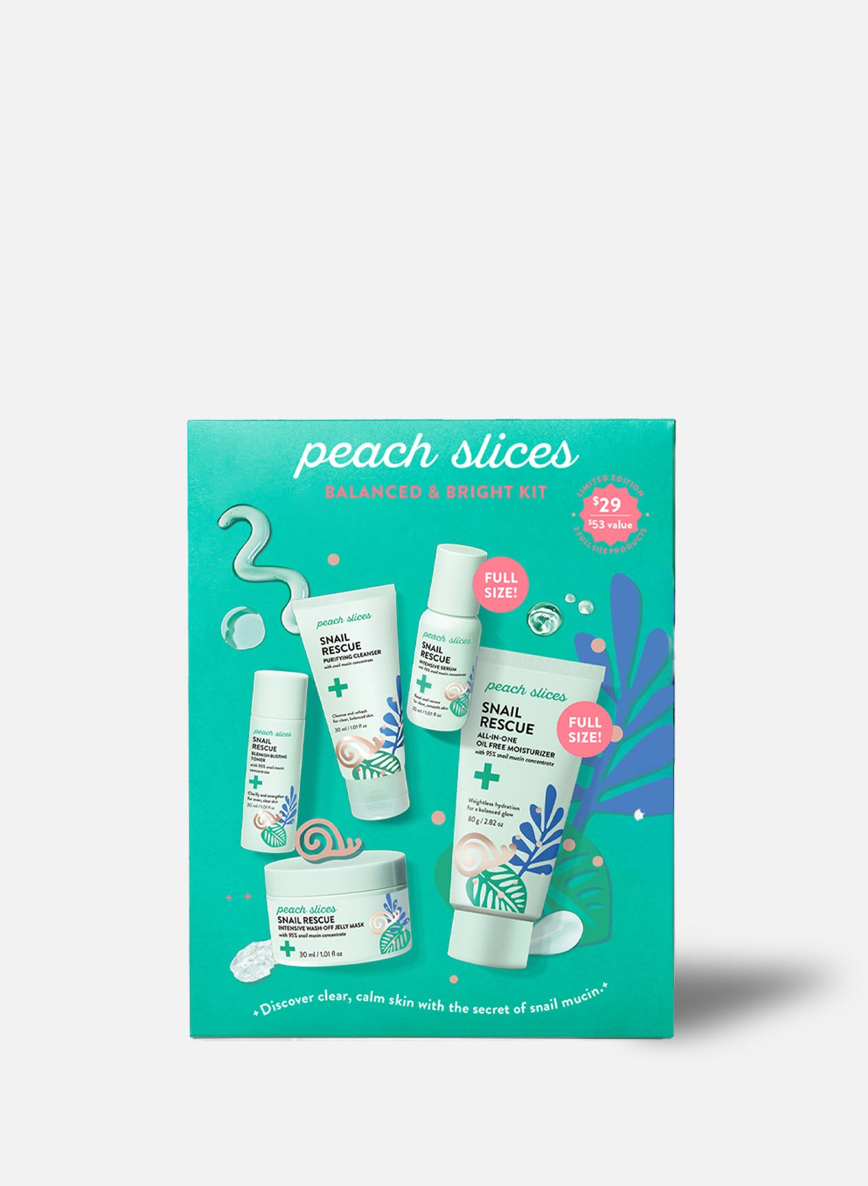 Peach Slices Balanced & Bright Kit | Holiday Skincare Gift Set
