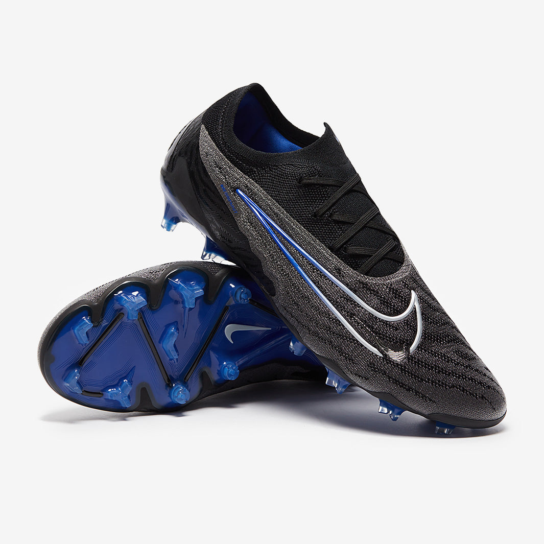 Nike Phantom GX Elite FG - Black/Chrome/Hyper Royal - Mens Cleats