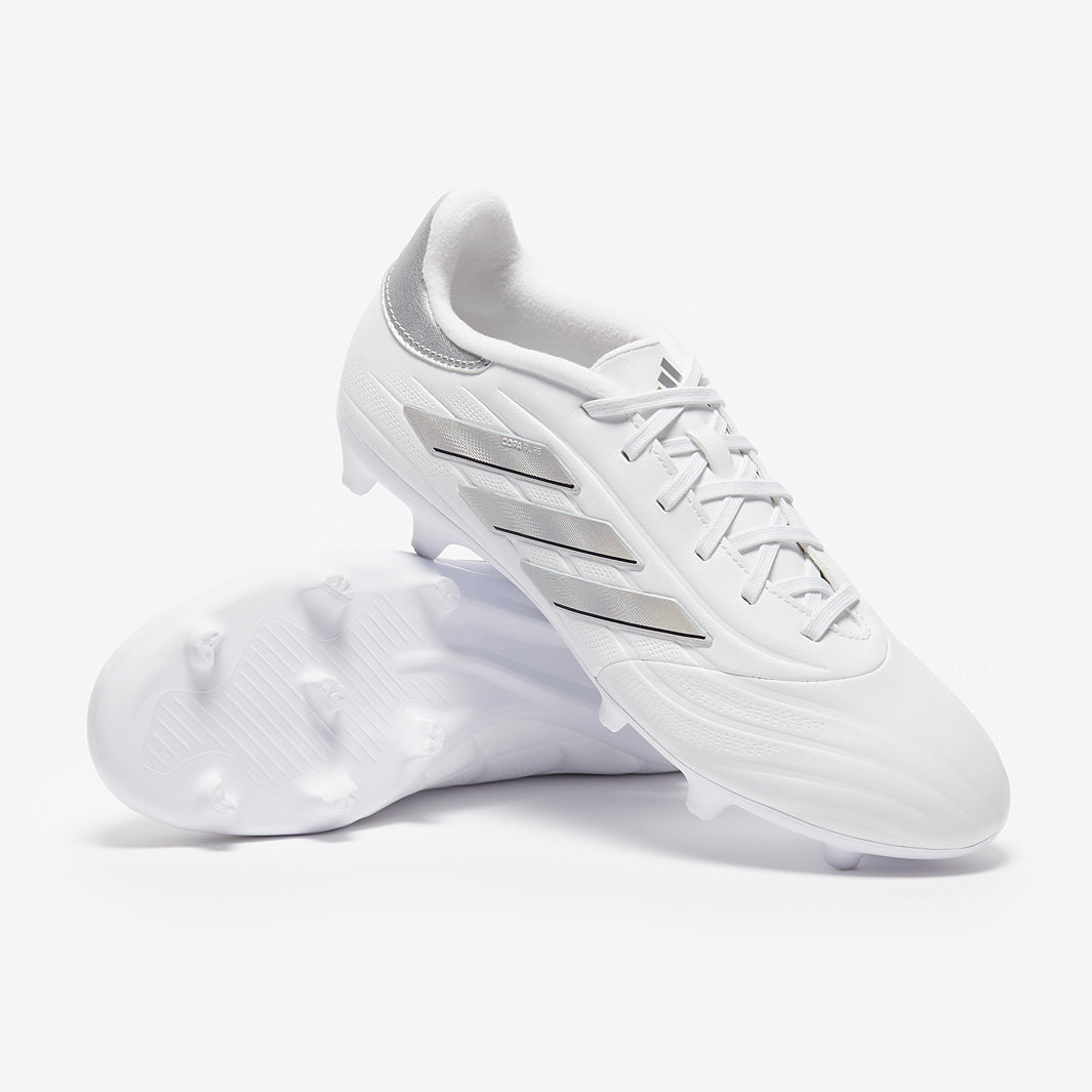 adidas Copa Pure 2 League Firm Ground - White/White/Silver Met