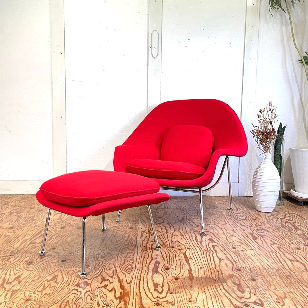 Knoll チューリップアームチェア 回転式 レッド 赤 ビンテージ レトロ