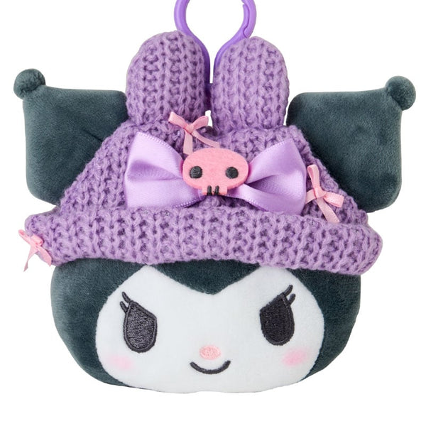 Kuromi Cozy Cap Mascot Clip Pouch