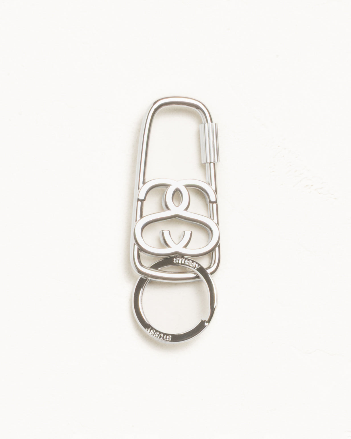 Stussy SS LINK CARABINER Silver カラビナ ☆24SS 最新作☆STUSSY SS