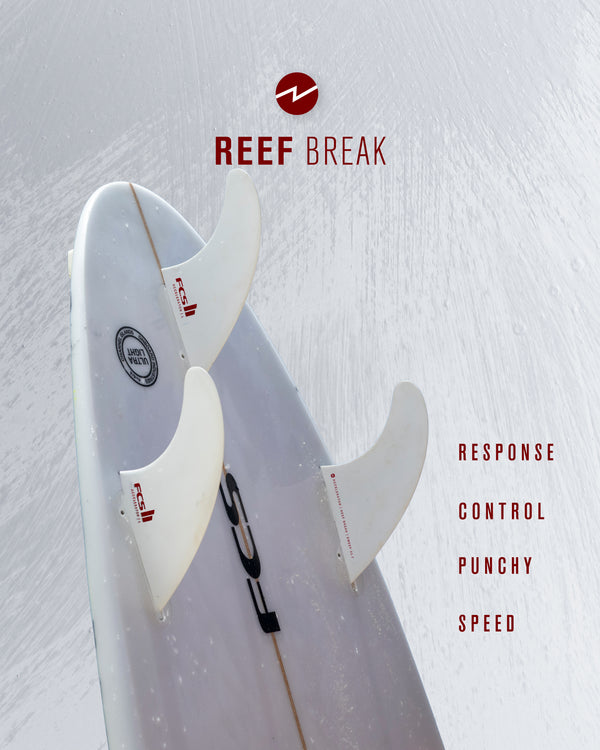 FCS II Accelerator White Edition Tri Fin Set - FCS JAPAN