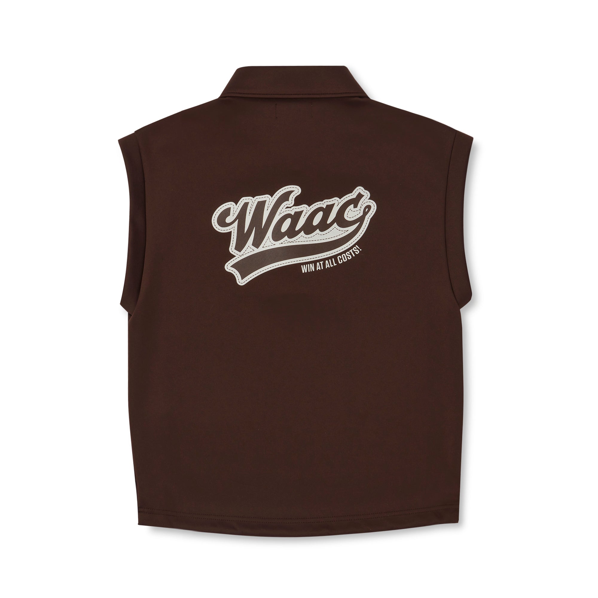 値下 美品 45Rノースリーブポロシャツ ブラウン サイズF 値下 美品